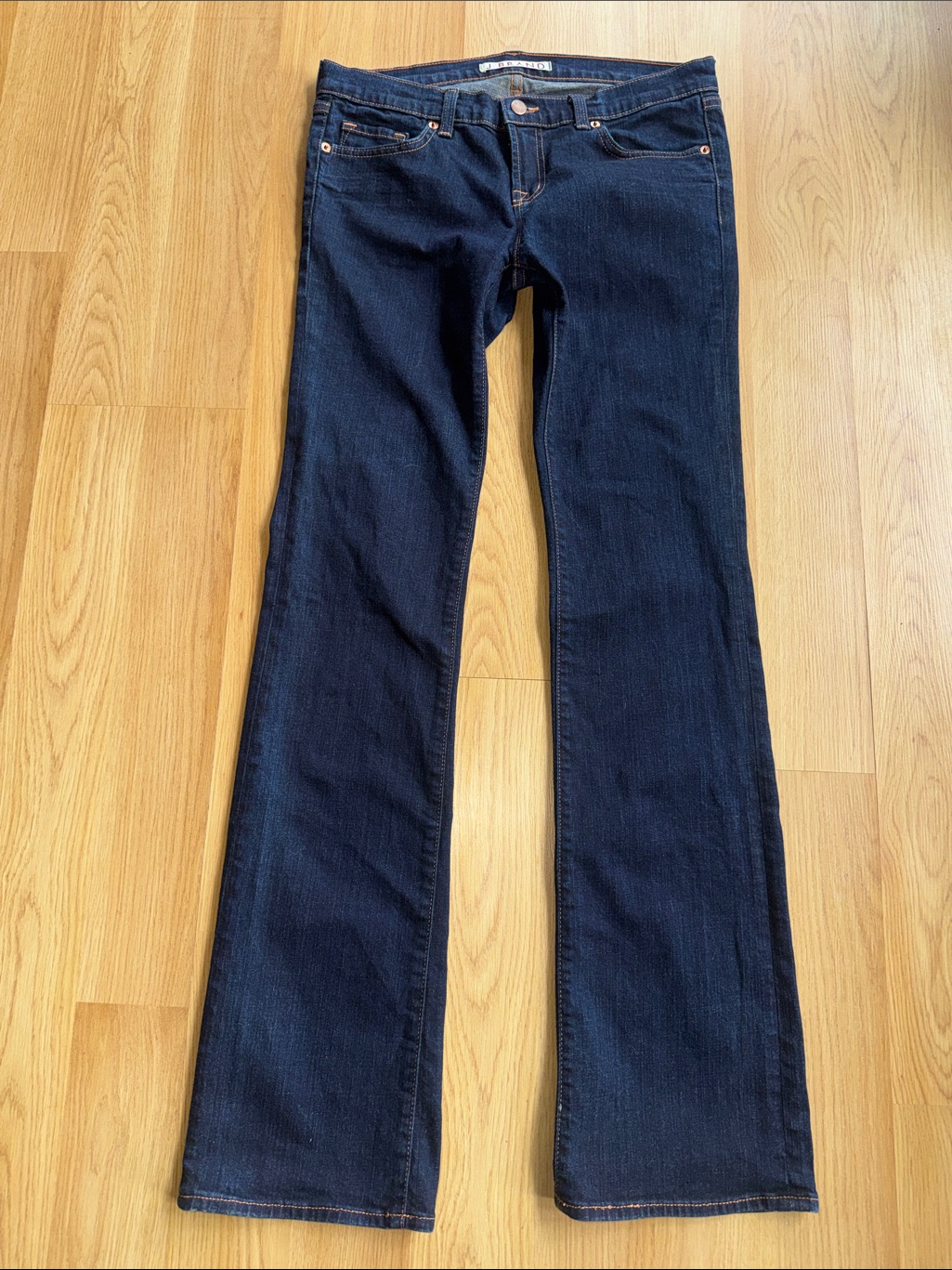 J Brand Size 30 33 Inseam Tall Long Dark Indigo Bootcut Flare Jeans